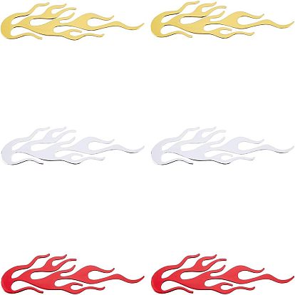 Водостойкие ПВХ автомобильные наклейки с пламенем, украшения для авто своими руками