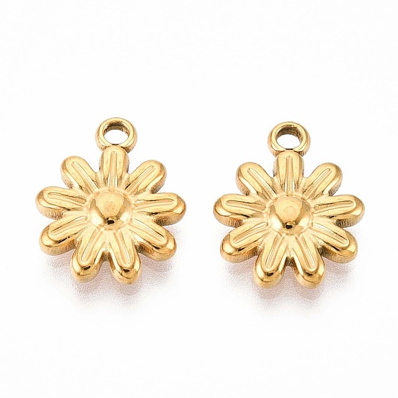 201 прелести нержавеющей стали, цветочный шарм, ионное покрытие (ip)