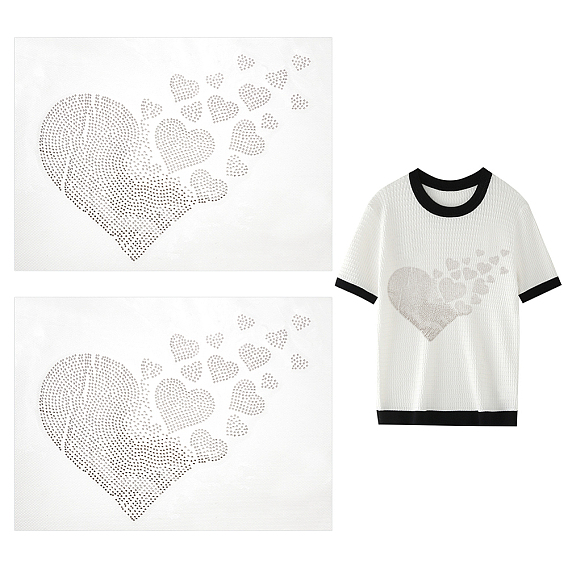 Сердце стекло исправление горный хрусталь, гладить по аппликациям, аксессуары для костюма, для одежды, , брюки