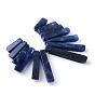 Natural Sodalite Pendants Sets, Dyed, Graduated Fan Pendants, Focal Beads, Rectangle