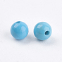 Natural Magnesite Beads, Dyed & Heated, Round