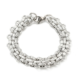 304 Stainless Steel Mesh Chain Bracelets