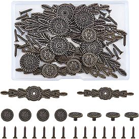 Kastengriffe aus Zinklegierung, mit Eisenschraube, für Schmuckschatulle Dekoration, Bleifrei und cadmium frei