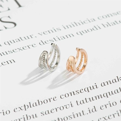 Minimalist Geometric Ear Cuff Clip for Non-Pierced Ears, Retro Cool Style Jewelry