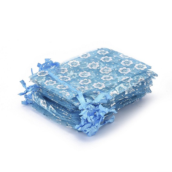 Сумочки из органзы, С цветком сливы горячего тиснения