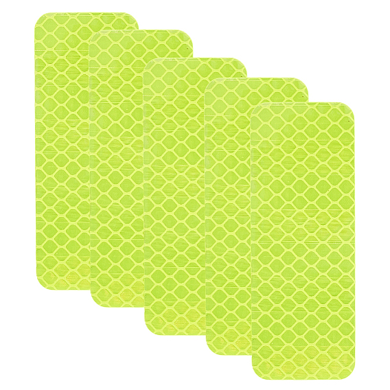 60 шт. светоотражающие наклейки для животных из пластика, украшение для мотоциклов и велосипедов, прямоугольные