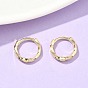 Серьги-кольца из латуни с закрученными концами, стойки покрытие, без свинца и без кадмия, долговечный