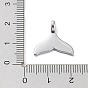 304 Stainless Steel Pendant Cabochon Settings, Fishtail