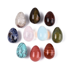 Декоративные фигурки в форме яиц из натуральных и синтетических драгоценных камней., украшение рабочего стола офиса, Подарок из энергетических камней по фен-шуй