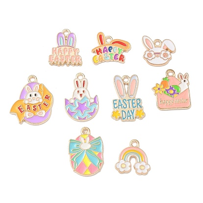 Пасхальные подвески из эмали, золотой свет