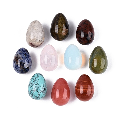 Декоративные фигурки в форме яиц из натуральных и синтетических драгоценных камней., украшение рабочего стола офиса, Подарок из энергетических камней по фен-шуй