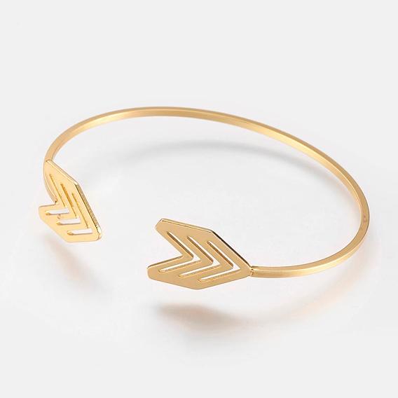 Brass Cuff Bangle, Real 18K Gold Plated