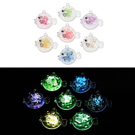 Прозрачные светящиеся акриловые подвески, светиться в сырости, рыба-шар