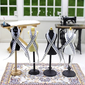 Resin Miniature Model & Ruler Ornaments, Micro Landscape Home Dollhouse Accessories, Pretending Prop Decorations