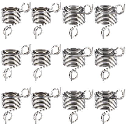 16шт 2 стиль стальная проволока вязальные наперстки, держатель нитенаправителя, инструменты для вязания крючком