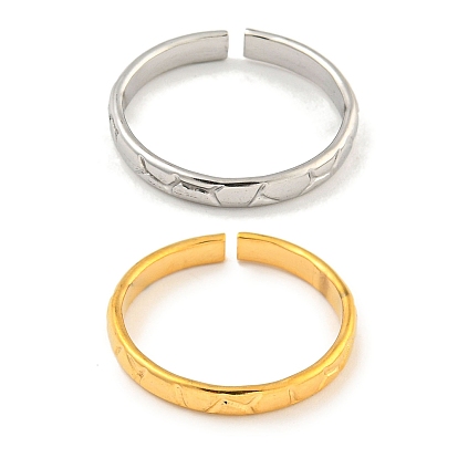 304 открытые манжетные кольца из нержавеющей стали для унисекс