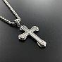 Классный мужской крест 304 подвеска из нержавеющей стали панк-ожерелье