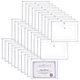 40Pcs PP Plastic Stationery Storage Pockets, File Envelope Pouch, Rectangle