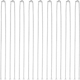 Наполовину готовые 304 ожерелья из нержавеющей стали с цепочкой, с карабин-лобстерами , для изготовления ожерелья с соединителем