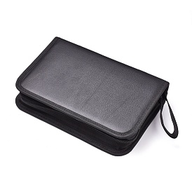 PU Leather & Oxford Cloth Zipper Storage Case, Carrying Case for Jewelry Making Tools