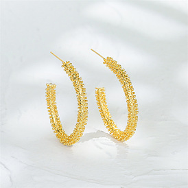 Fashionable and Personalized Earrings for Women - 14K Gold Plated Copper with 925 Silver Pin