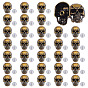 30 Sets Skull Alloy Rivets, with Screw, for Purse Handbag Shoes Punk Rock Leather Craft Clothes Belt