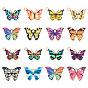 64 шт 16 стили подвески из легкого сплава с эмалью, без кадмия, без никеля и без свинца, очарование бабочки