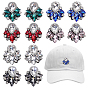 12Pcs 6 Colors Glass Rhinestone Embroidery Sew on Ornament Accessories, Sewing Craft Decoration, Teardrop