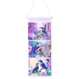 Creative Diamond Painting Hanging Storage Bag Set, Craft Storage Hanging Bag, Diamond Bird Style