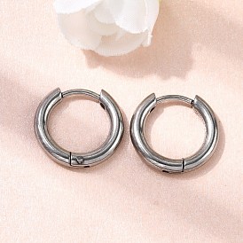 316f Creolen aus Edelstahl, Ring