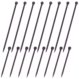 20Pcs 2 Style Vintage Wood Hair Sticks, Hair Pins for DIY Hair Accessories, with Round Ball