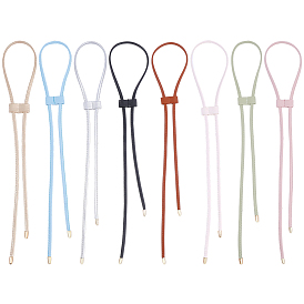 8 шт 8 цвета pu кожаный шнурок для сумки-ведра