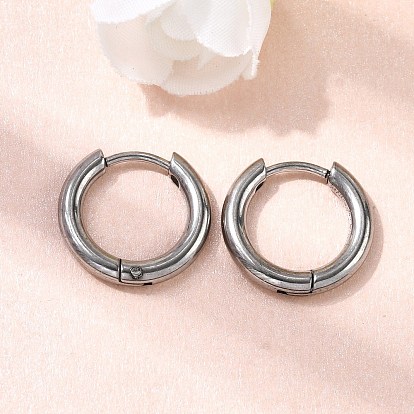 316f Creolen aus Edelstahl, Ring