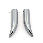 Non-magnetic Synthetic Hematite Pendants, Grade AA, Ivory/Tusk Shape, 32x7x7mm, Hole: 1.5mm