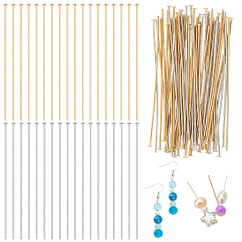 120 шт. 2 цвета латунные булавки с плоской головкой