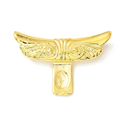 Brass Glue-on Flat Pad Bails, Wing