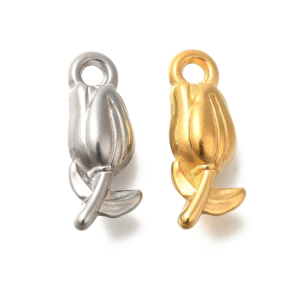 304 подвески из нержавеющей стали, цветочный шарм