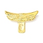 Brass Glue-on Flat Pad Bails, Wing