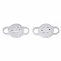 Halloween Theme Expression 304 Stainless Steel Links Connectors, Crying Face