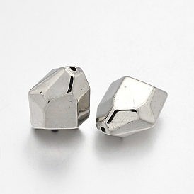 CCB Plastic Beads, Polygon, 25x19x13mm, Hole: 2mm