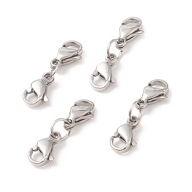 304 Stainless Steel Double Lobster Claw Clasps