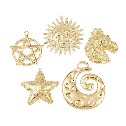 304 подвески из нержавеющей стали, золотые