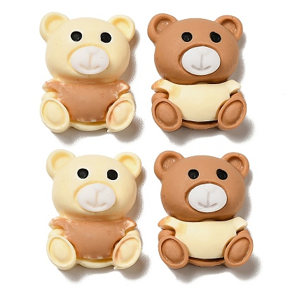 Opaque Resin Cabochons, Bear