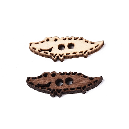 2-отверстия из крокодиловой древесины