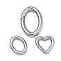 304 пружинные кольца из нержавеющей стали, овал/сердце