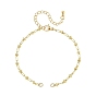 Brass with 304 Stainless Steel Bracelet Making, Rondelle