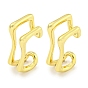 Латунные серьги-каффы для женщин, геометрический