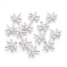 304 Stainless Steel Charms, Dragonfly