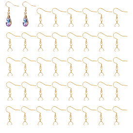 40 шт. 304 крючки для серег из нержавеющей стали, ушная проволока с зажимом