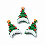 Opaque Resin Cabochons, Christmas Tree